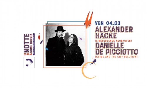 Alexander Hacke + Danielle De Picciotto arrivano in concerto al Circolo della musica di Rivoli (To)